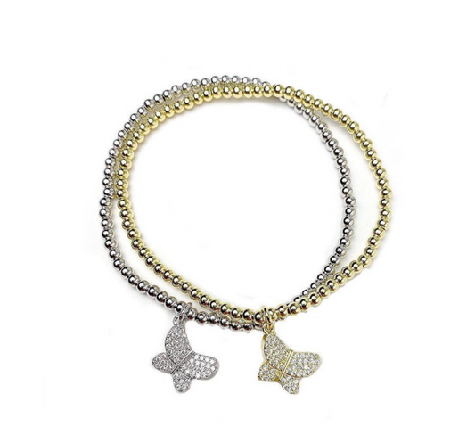 Little Butterfly Beaded Bracelet