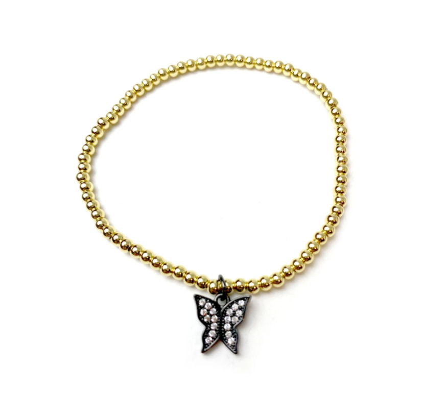 Little Butterfly Beaded Bracelet