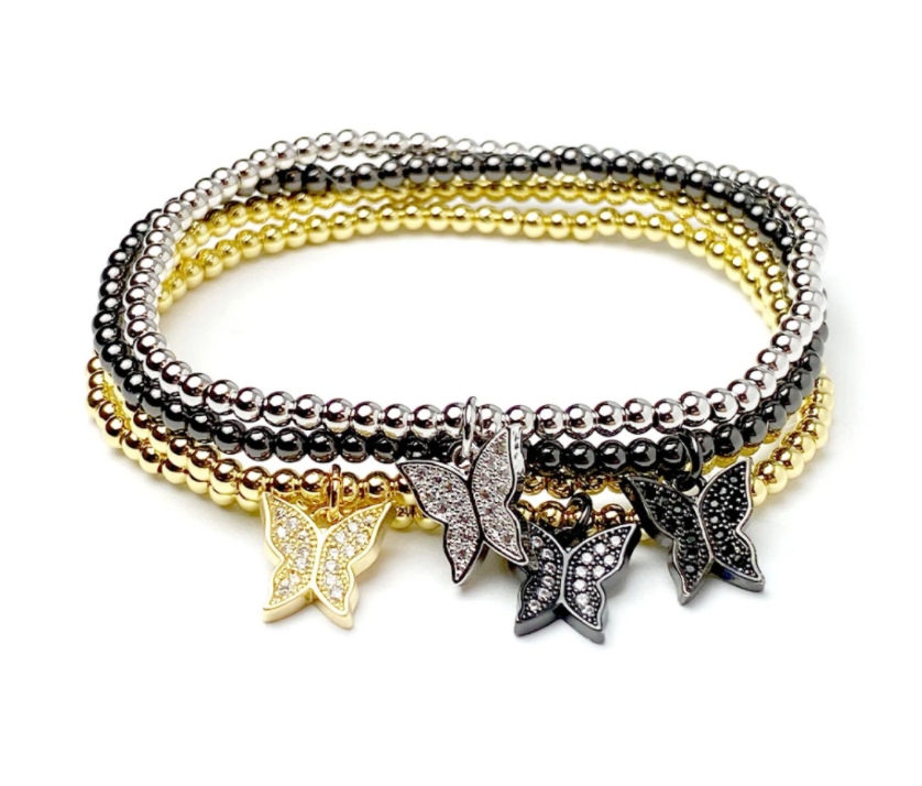 Little Butterfly Beaded Bracelet