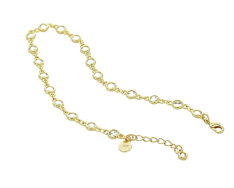 CZ Anklet Chain