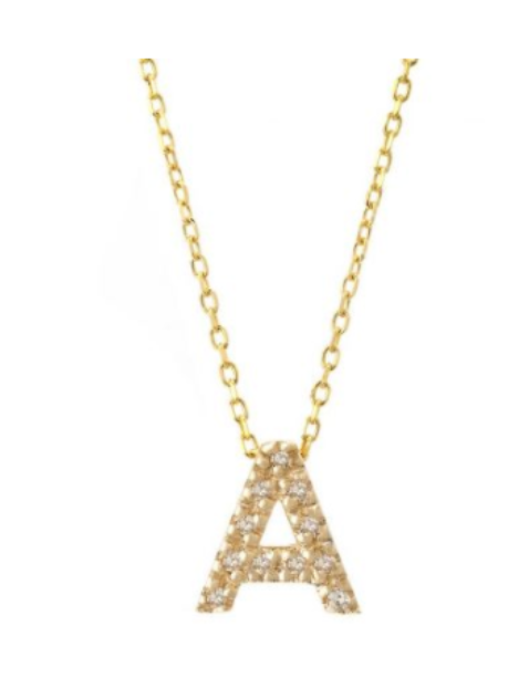 Diamond Initial Necklace