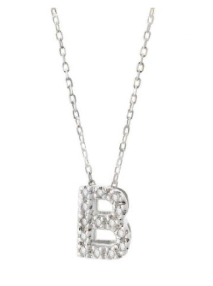 Diamond Initial Necklace