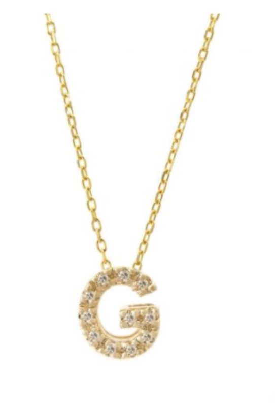 Diamond Initial Necklace