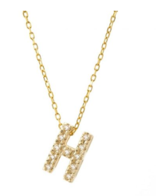 Diamond Initial Necklace