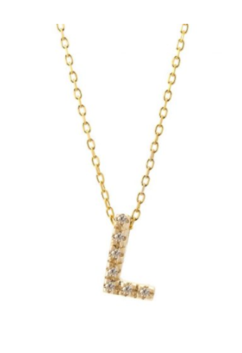 Diamond Initial Necklace