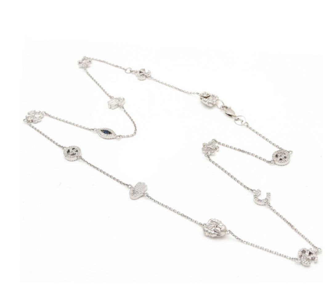 Diamond Lucky Charm Necklace