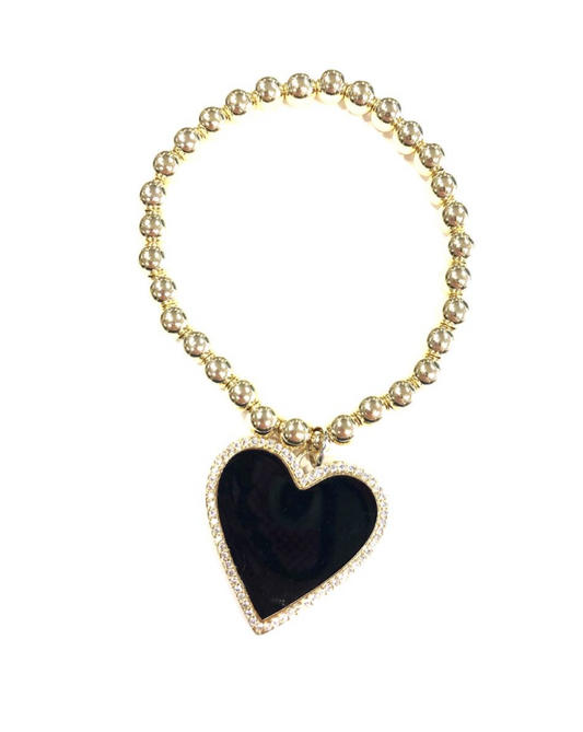 Enamel Heart Bracelet