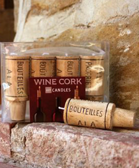 Wine Cork Candle Set