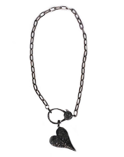 Paperclip Link Love, Lisa Heart Necklace
