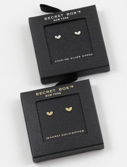 Tiny Heart Studs