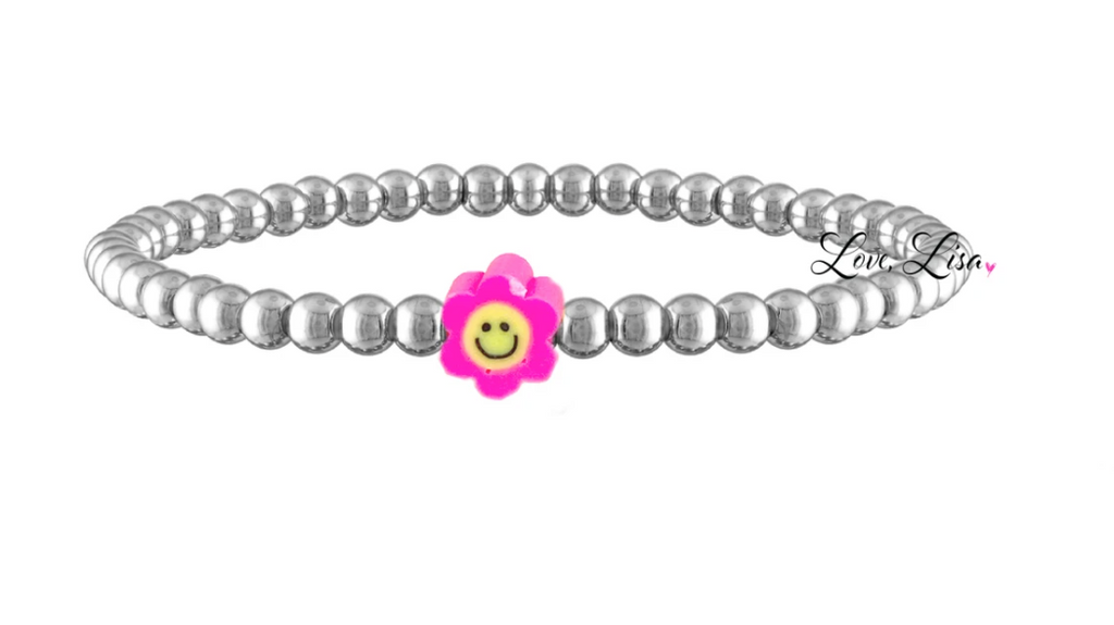 Stella's Small Smiley Flower Colorful Bracelet