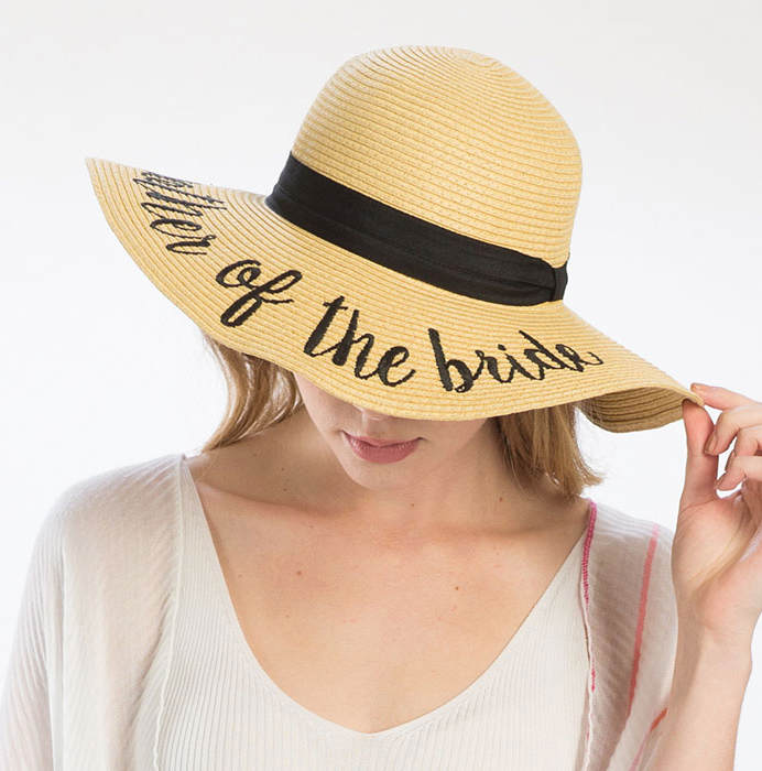 Mother of The Bride Straw Sun Hat