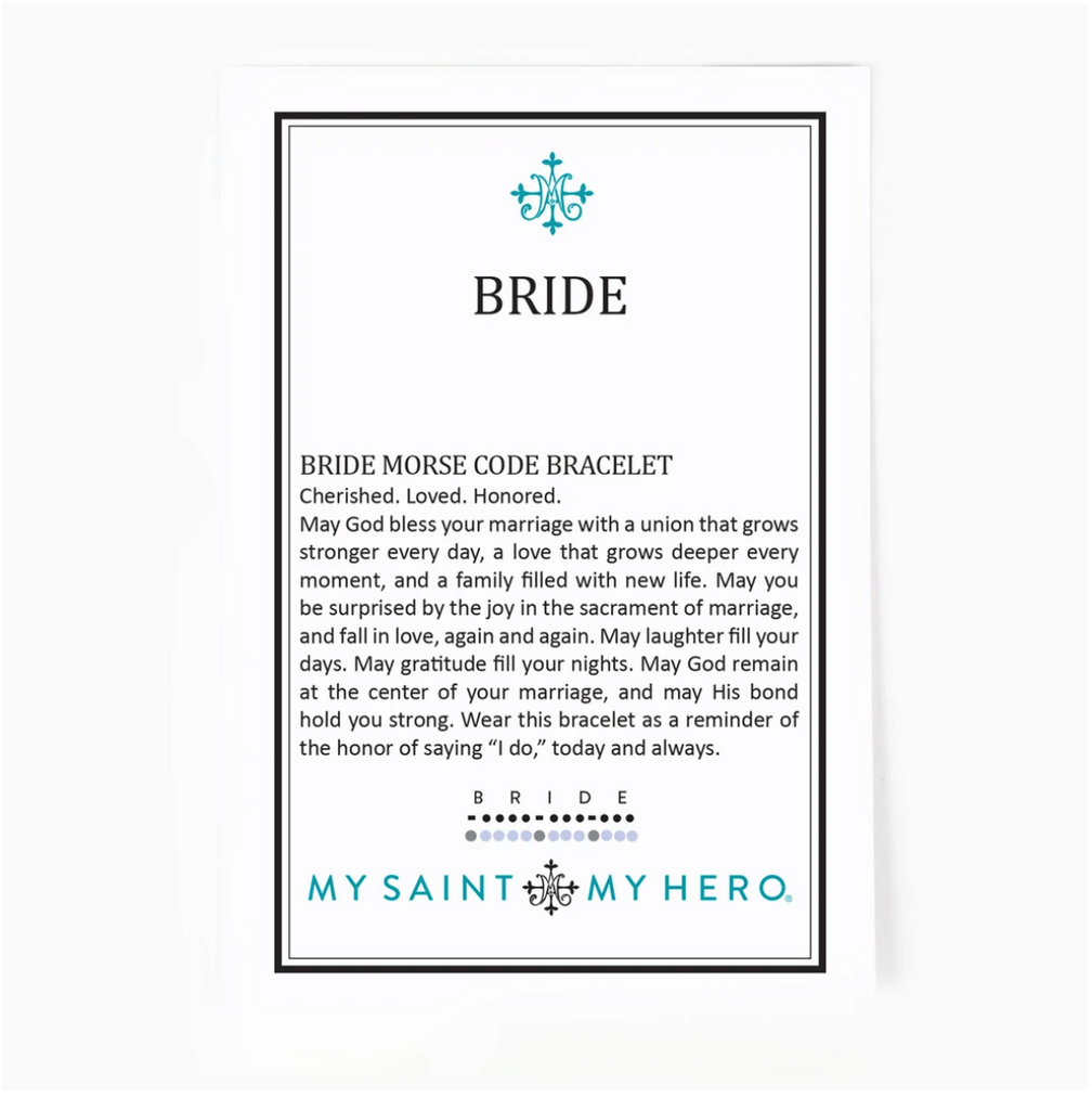 Bride Morse Code Bracelet