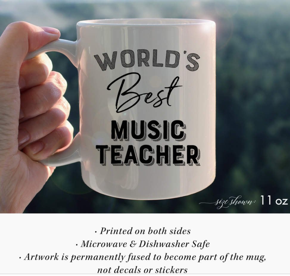 Worlds Best Music Teacher Mug