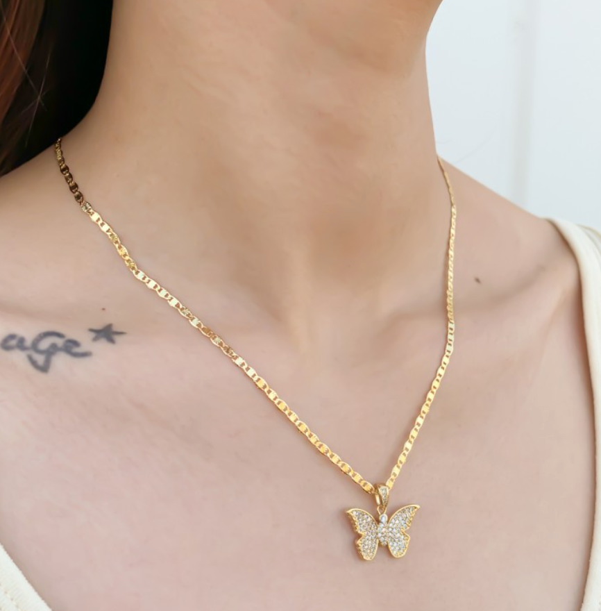 Simple Butterfly Necklace