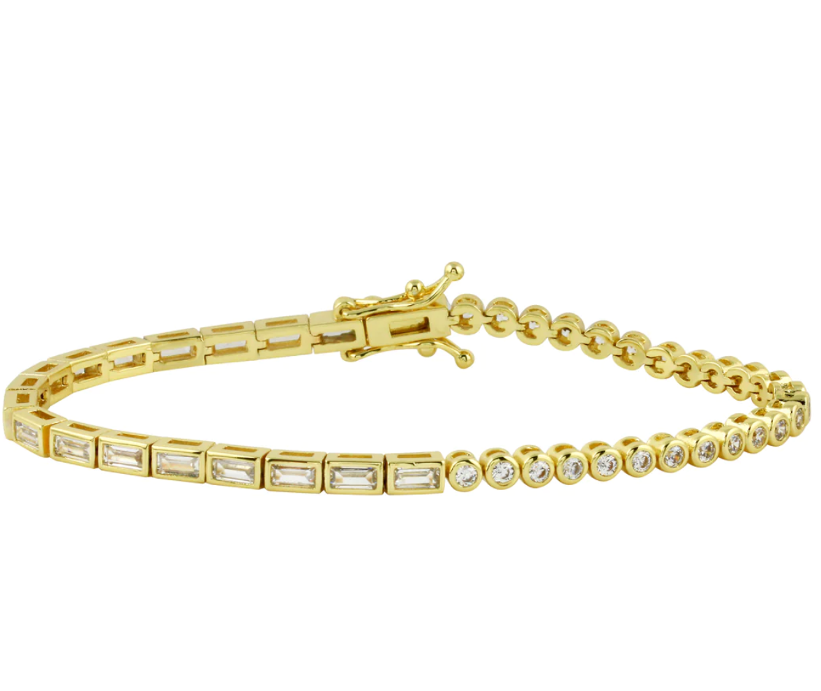 Bezel Tennis Bracelet