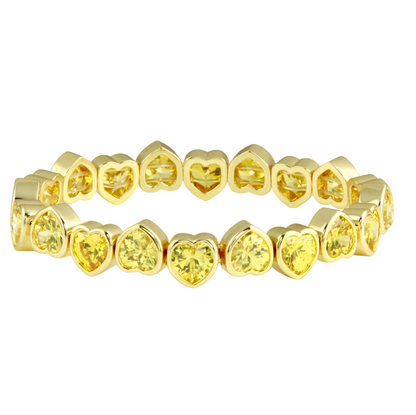 Bezel Heart Bracelet