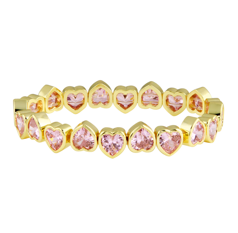 Bezel Heart Bracelet