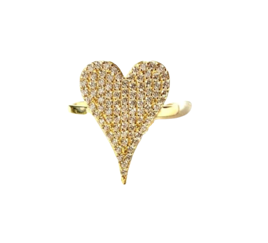 Pave Heart Ring