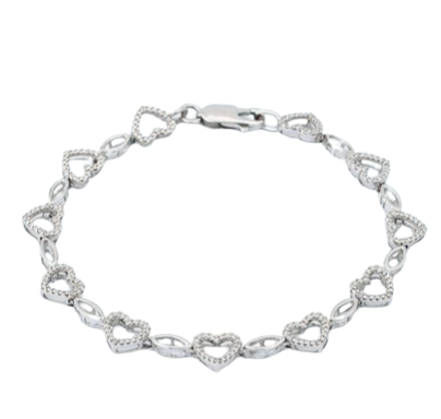 Diamond Heart Bracelet