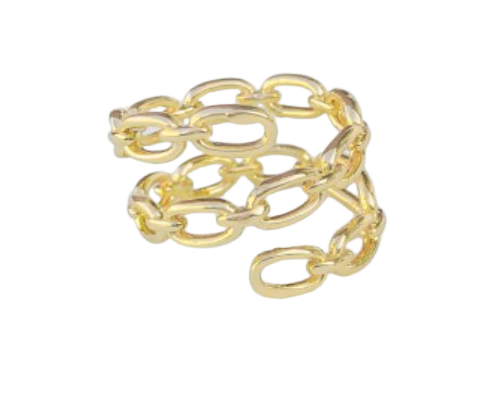 Triple Looped Paperclip Ring