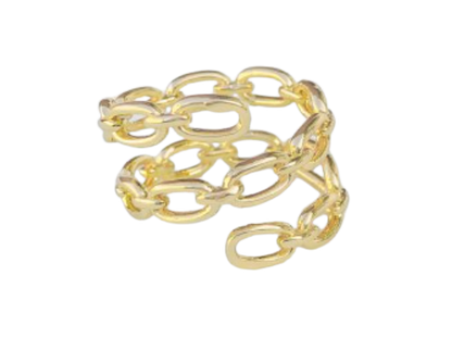 Triple Looped Paperclip Ring