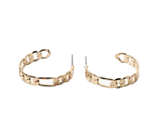 Gold Cuban Hoop