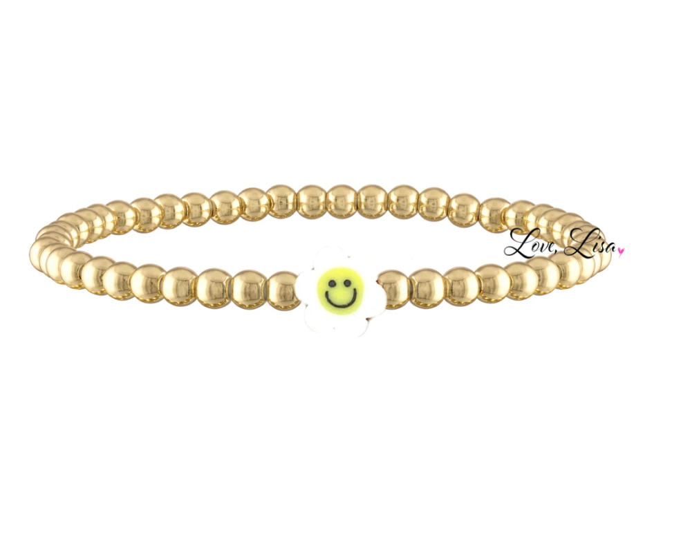 Stella's Small Smiley Flower Colorful Bracelet