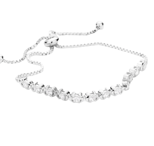 CZ Adjustable Evening Bracelet