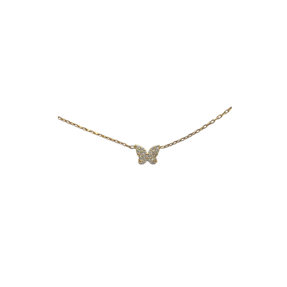 CZ Butterfly Anklet