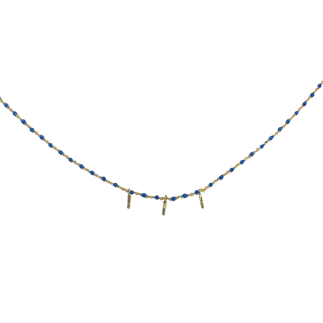 Beaded Prong Choker Necklace