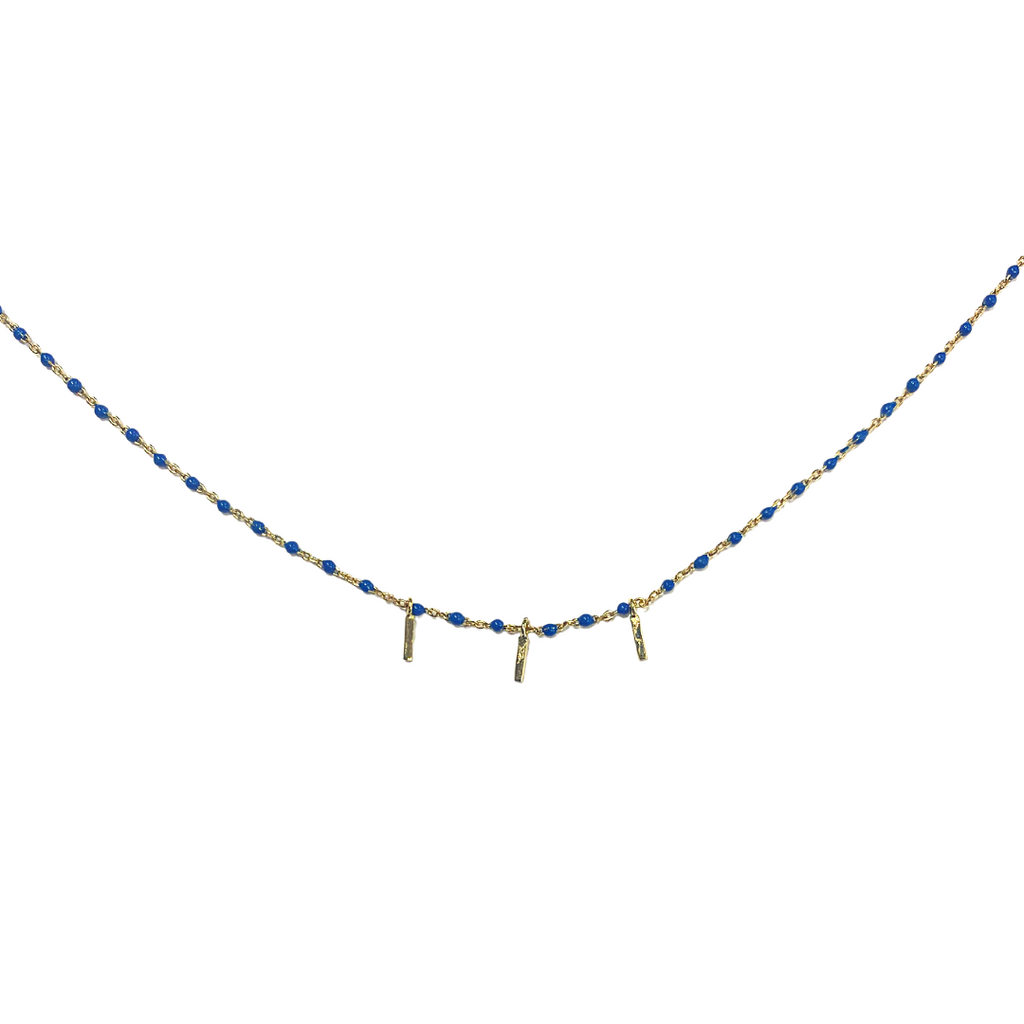 Beaded Prong Choker Necklace