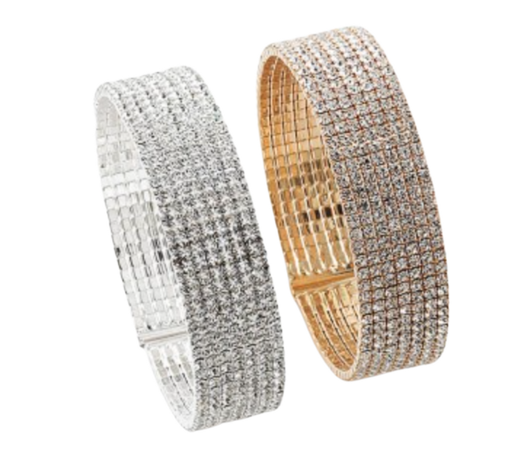 Large Rhinestone Statement Cuff