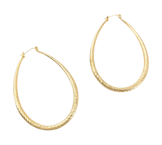 Textured Teardrop Earrings