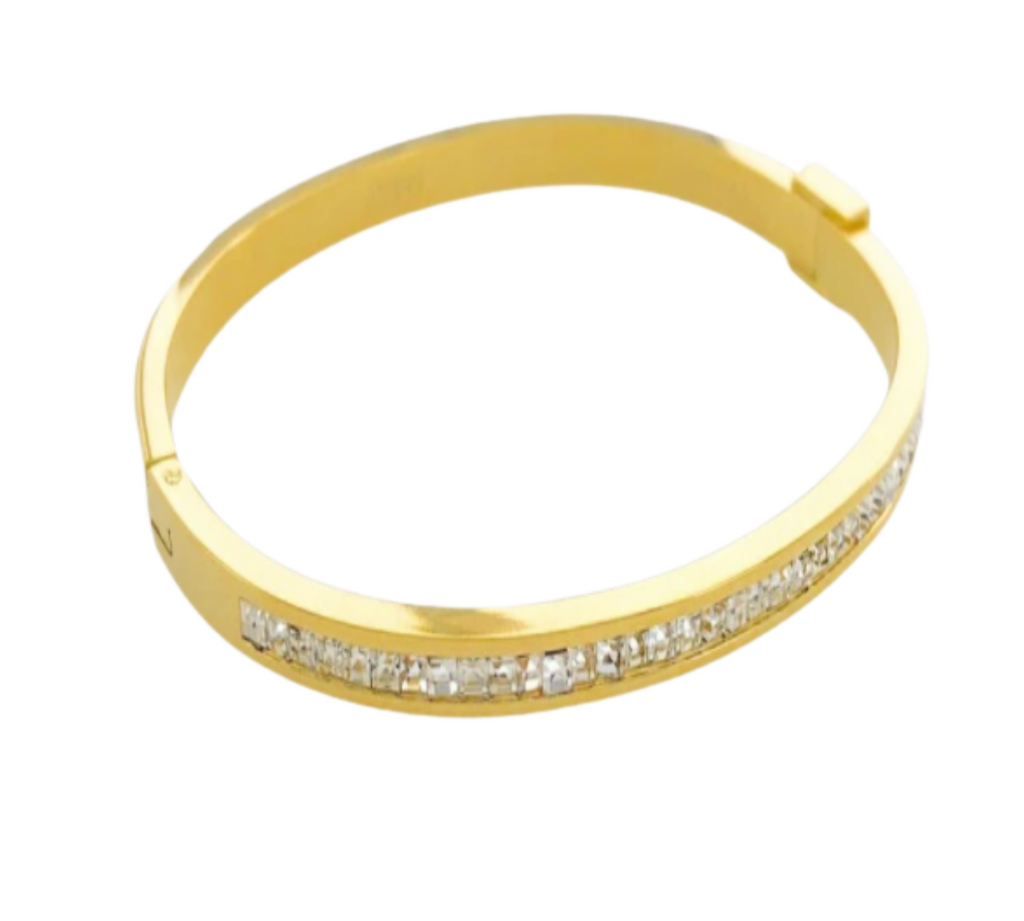 CZ Gold Bangle