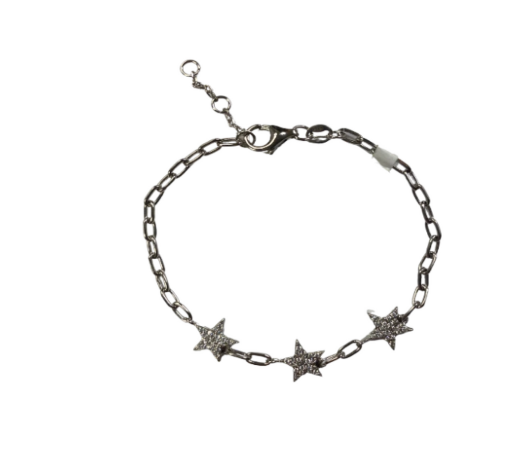 CZ Star Chain Bracelet