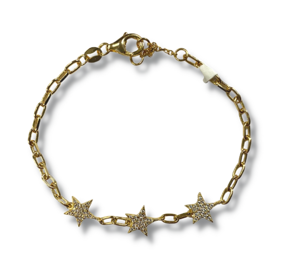CZ Star Chain Bracelet