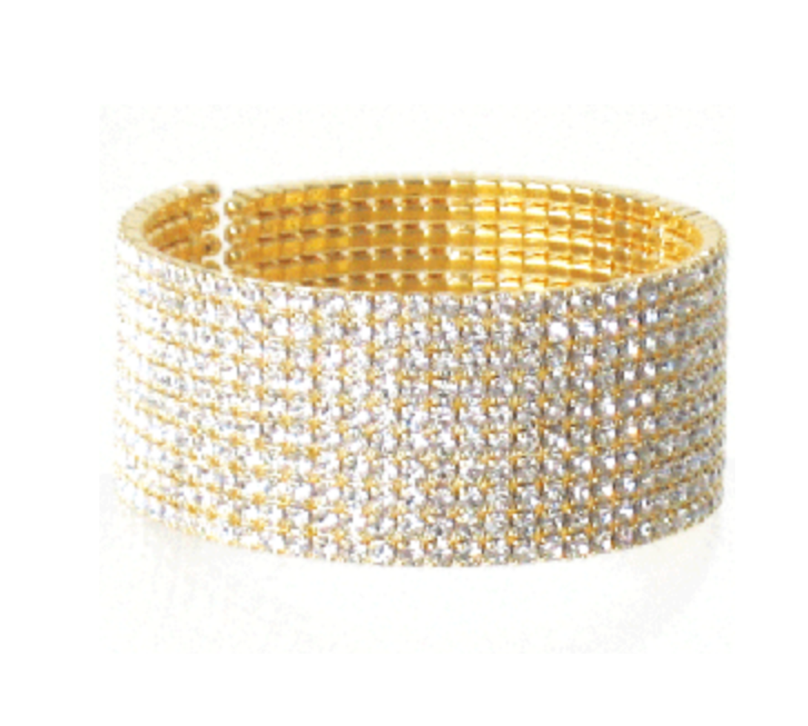 Gold Sparkle Cuff Bracelet