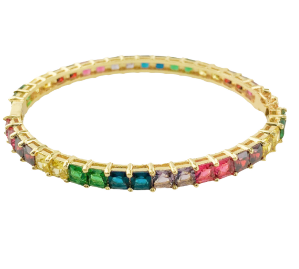CZ Rainbow Bangle