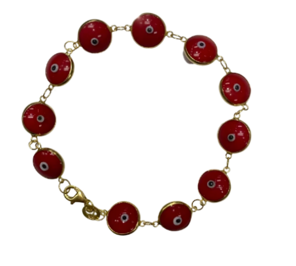 Red Evil Eye Chain Bracelet