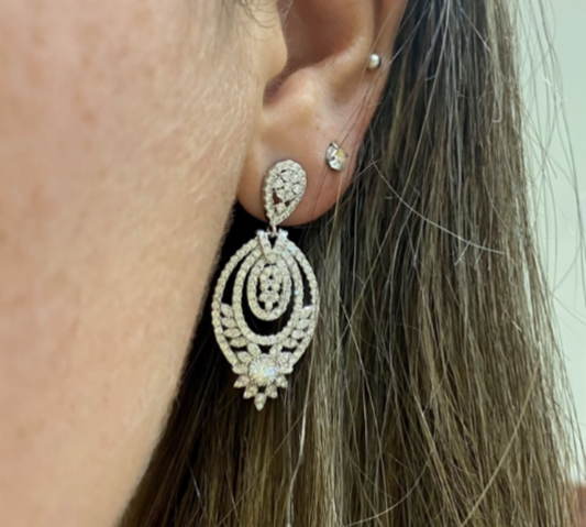 Oval Drop Earrings