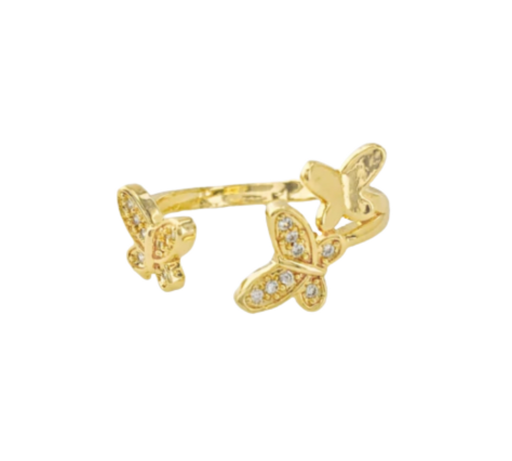 Gold Butterfly Ring