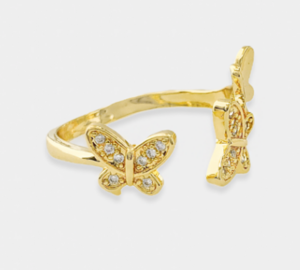 Gold Butterfly Ring
