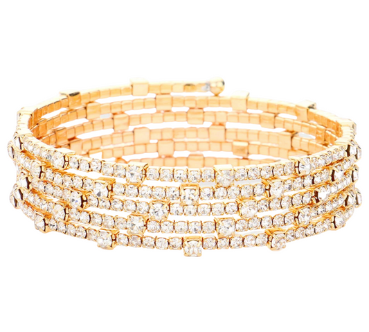 Rhinestone Wrap Bracelet