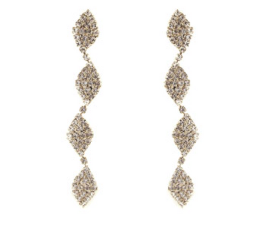 Crystal Wavy Earrings