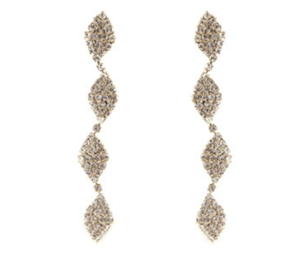 Crystal Wavy Earrings
