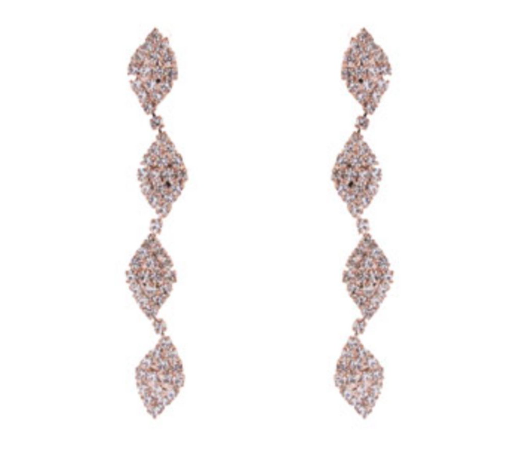 Crystal Wavy Earrings