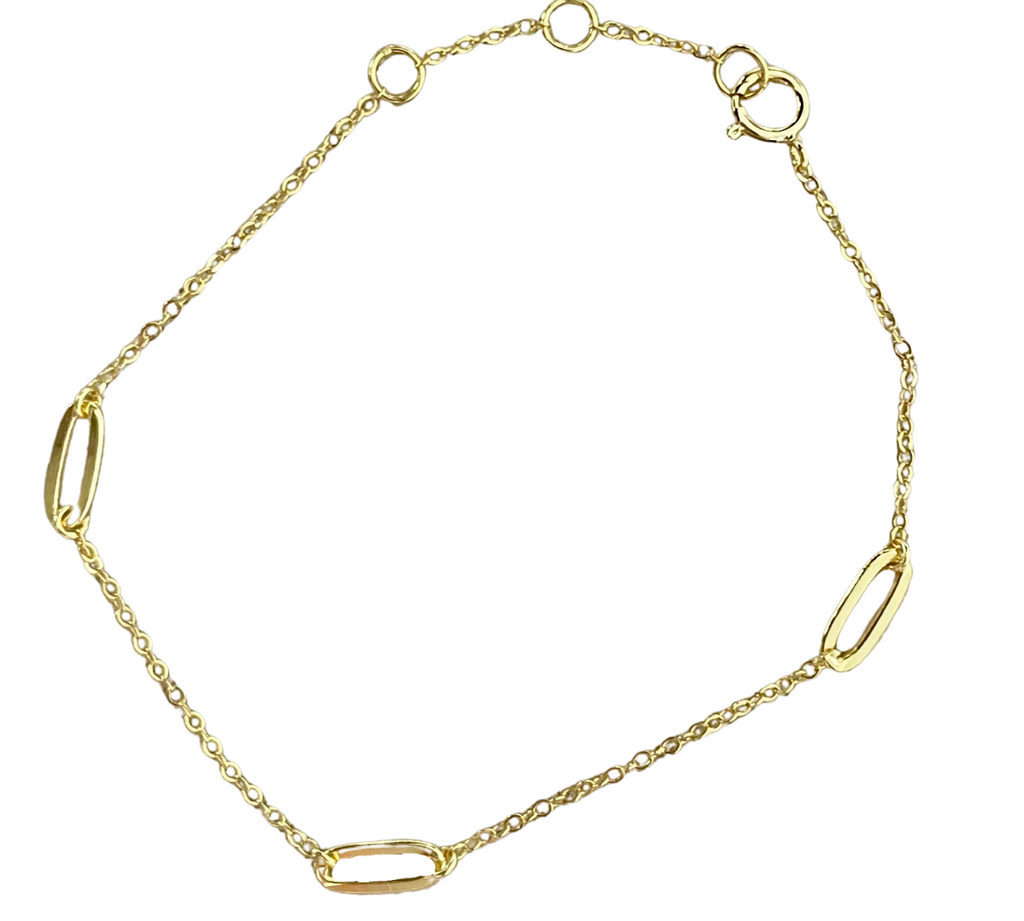 Simple Three Paperclip Bracelet