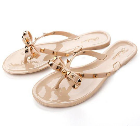 Summer Beach Sandals with Bow