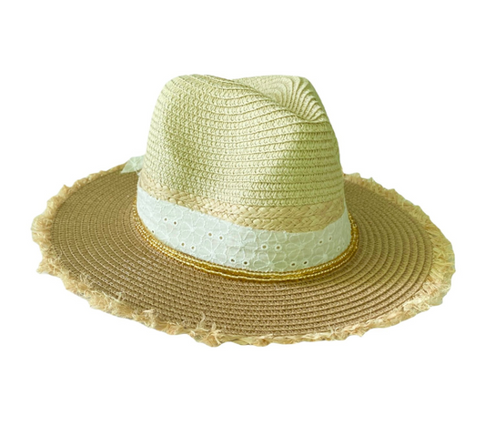 Tuscany Frayed Straw Hat